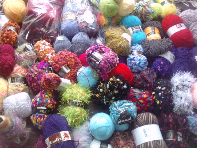 Variétés dans le fil à tricoter