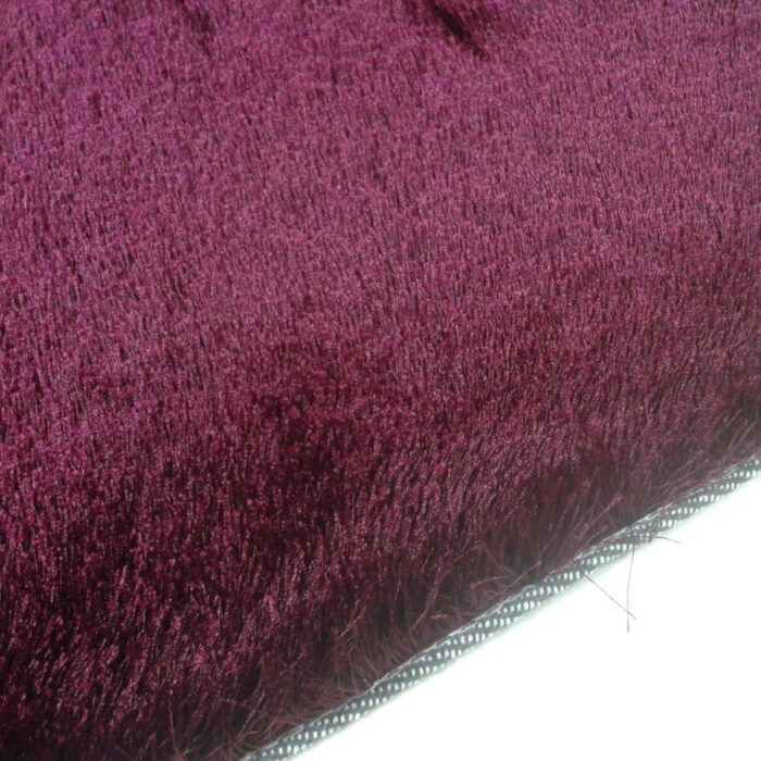 Tapis shaggy bordeaux longues mèches