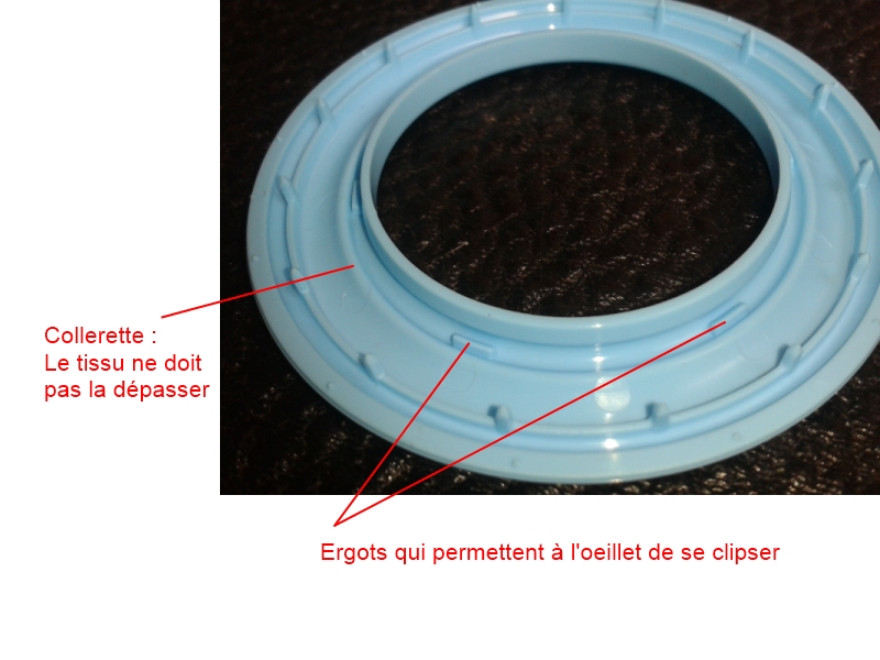 Oeillet Clipsable Aspect Métallisé