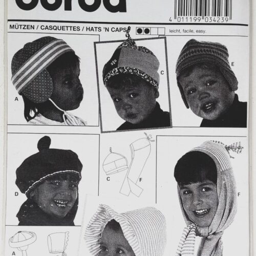 burda 3423 - bonnets pour bébé
